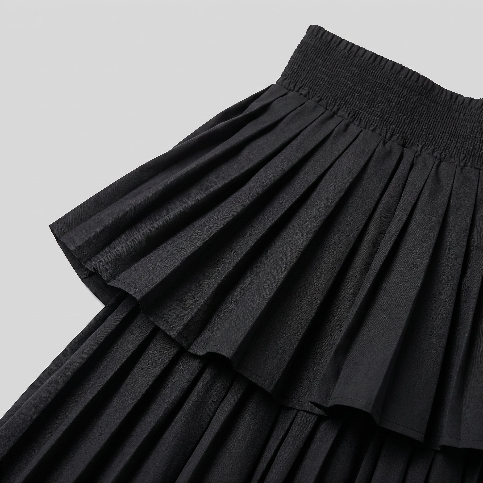Rielle Maxi Skirt | Pleated Tiered, Lined Design, Elastic Panels 5