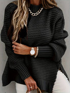 Riona Oversized Sweater | Chunky Knit, Longline Pullover in XS-3XL 0
