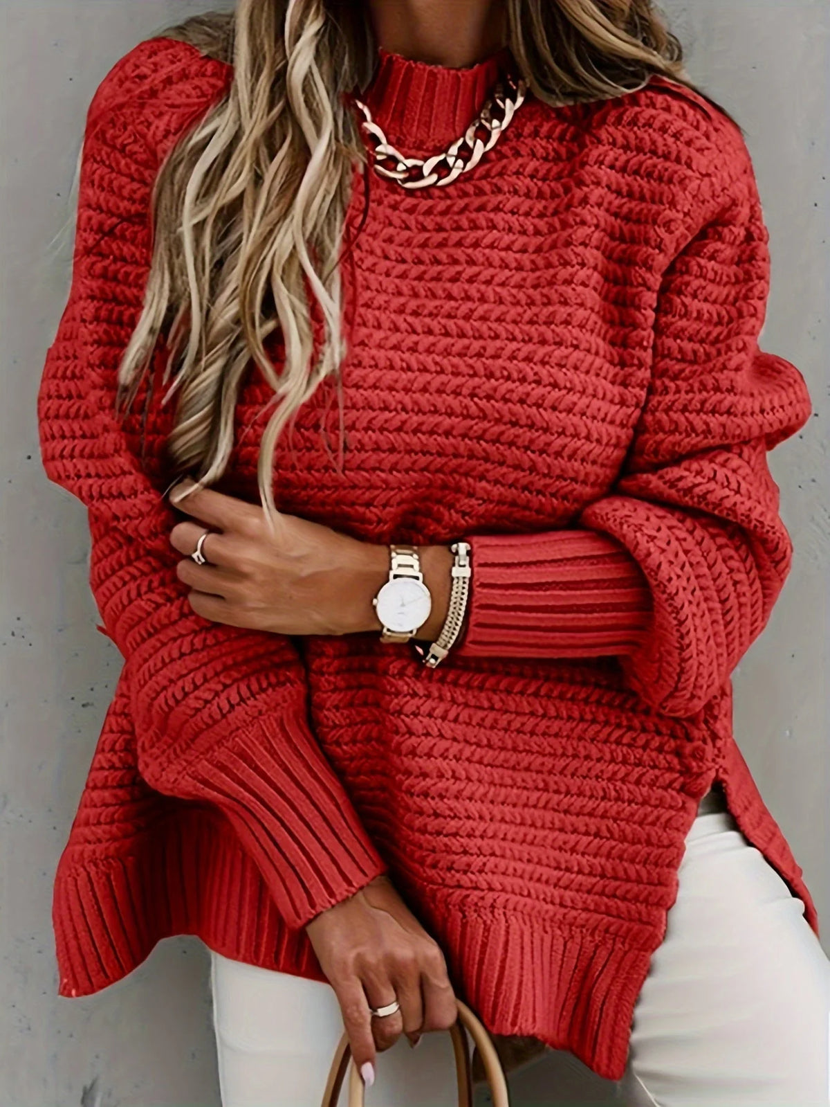 Riona Oversized Sweater | Chunky Knit, Longline Pullover in XS-3XL 2