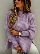 Riona Oversized Sweater | Chunky Knit, Longline Pullover in XS-3XL 3