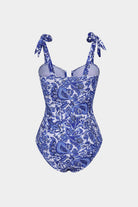 Riva One-Piece Swimsuit | Retro V-Neck Design, Soft Stretchy Fabric 1