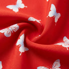 Rivella Women's Dress | Red Butterfly Print, Cowl Neckline, Summer Cocktail 5