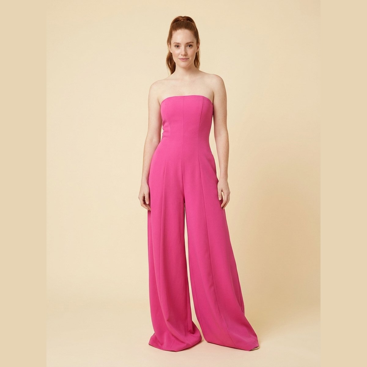 Riviera Jumpsuit | Backless, Wide-Leg Draped Fabric 3