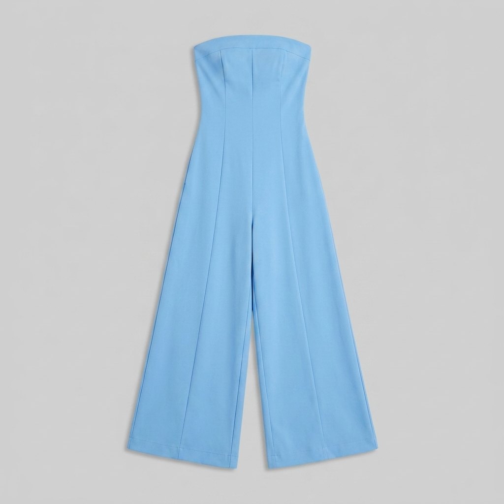 Riviera Jumpsuit | Backless, Wide-Leg Draped Fabric 5