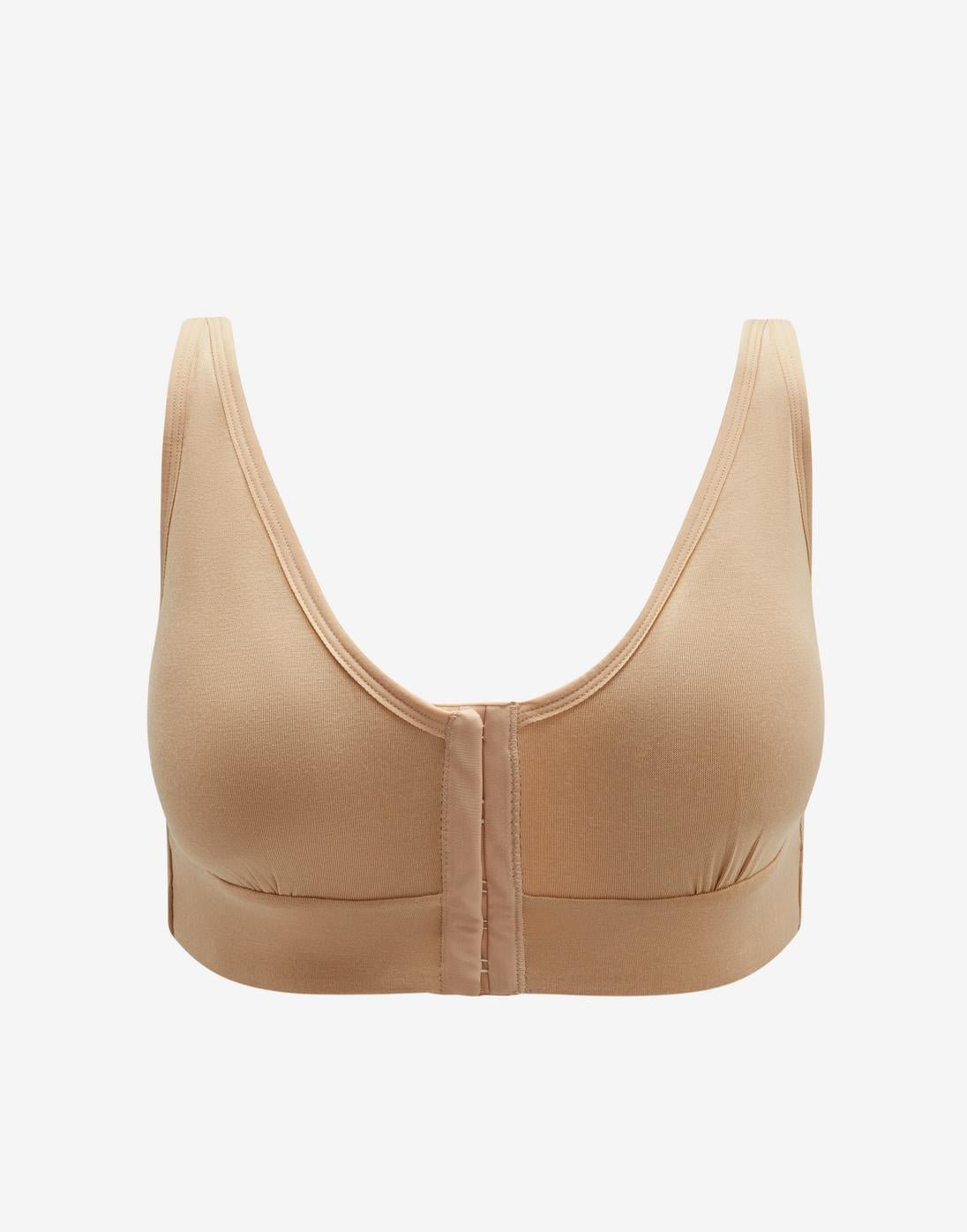 Rora Recovery Bra | Front Closure, Modal Blend Wireless Support 0