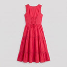 Rosa Midi Dress | Sleeveless Corset-Effect, Embroidered for Weddings and Cocktail Parties 4