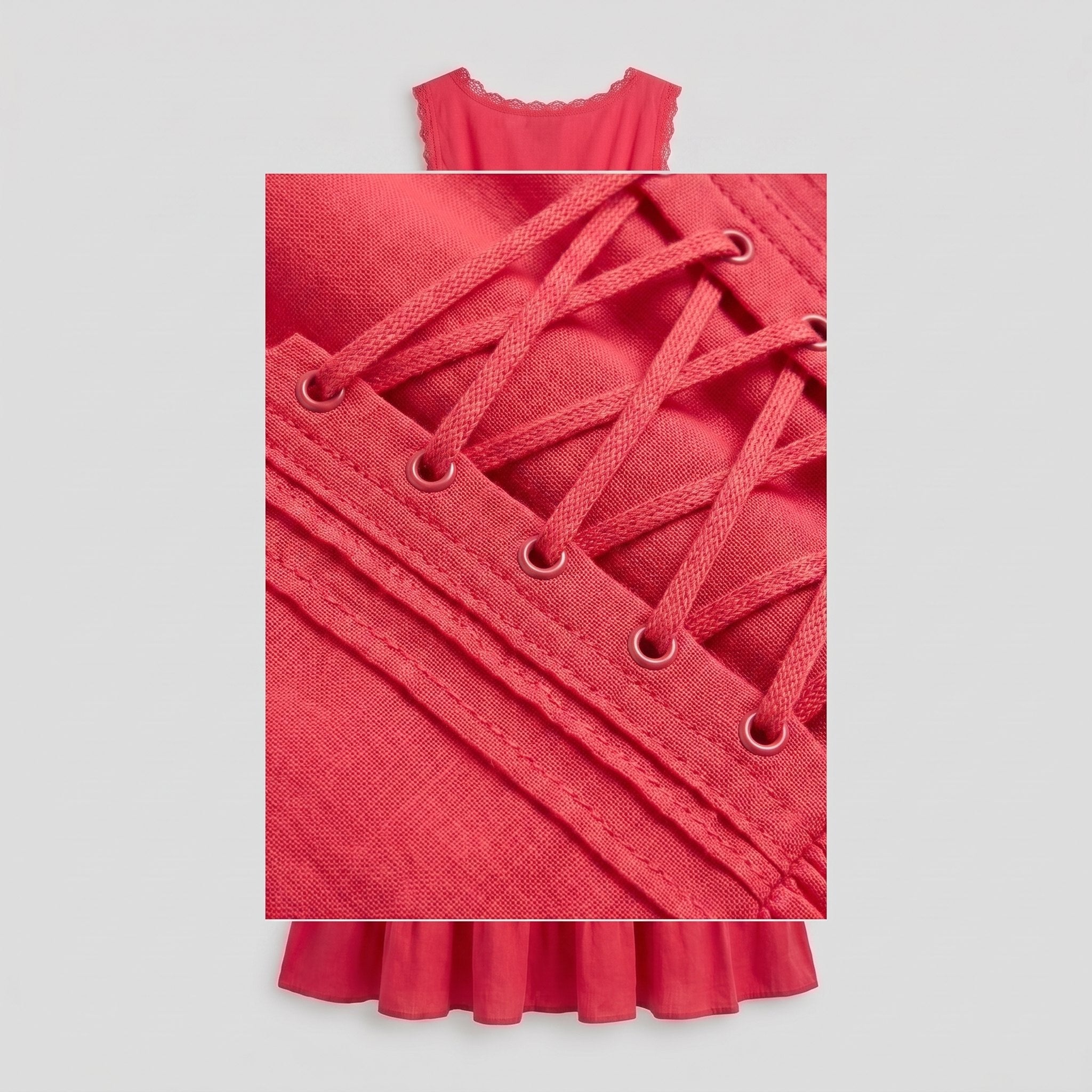 Rosa Midi Dress | Sleeveless Corset-Effect, Embroidered for Weddings and Cocktail Parties 5