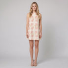 Rosa Womens Dress | Romantic Print, Linen Viscose, Sleeveless 0