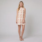 Rosa Womens Dress | Romantic Print, Linen Viscose, Sleeveless 1