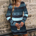 Sable Striped Jumper Dress | Acrylic Blend Knit, Relaxed Fit, Sizes S-3XL 1