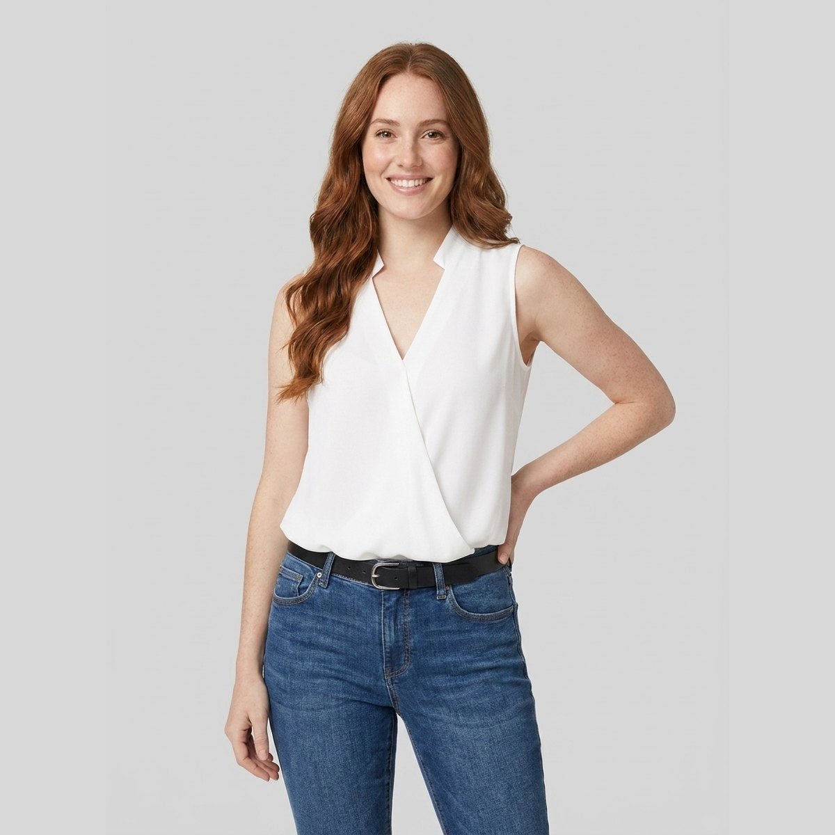 Sable V-Neck Top | Lightweight, Relaxed Fit Women's Top 0