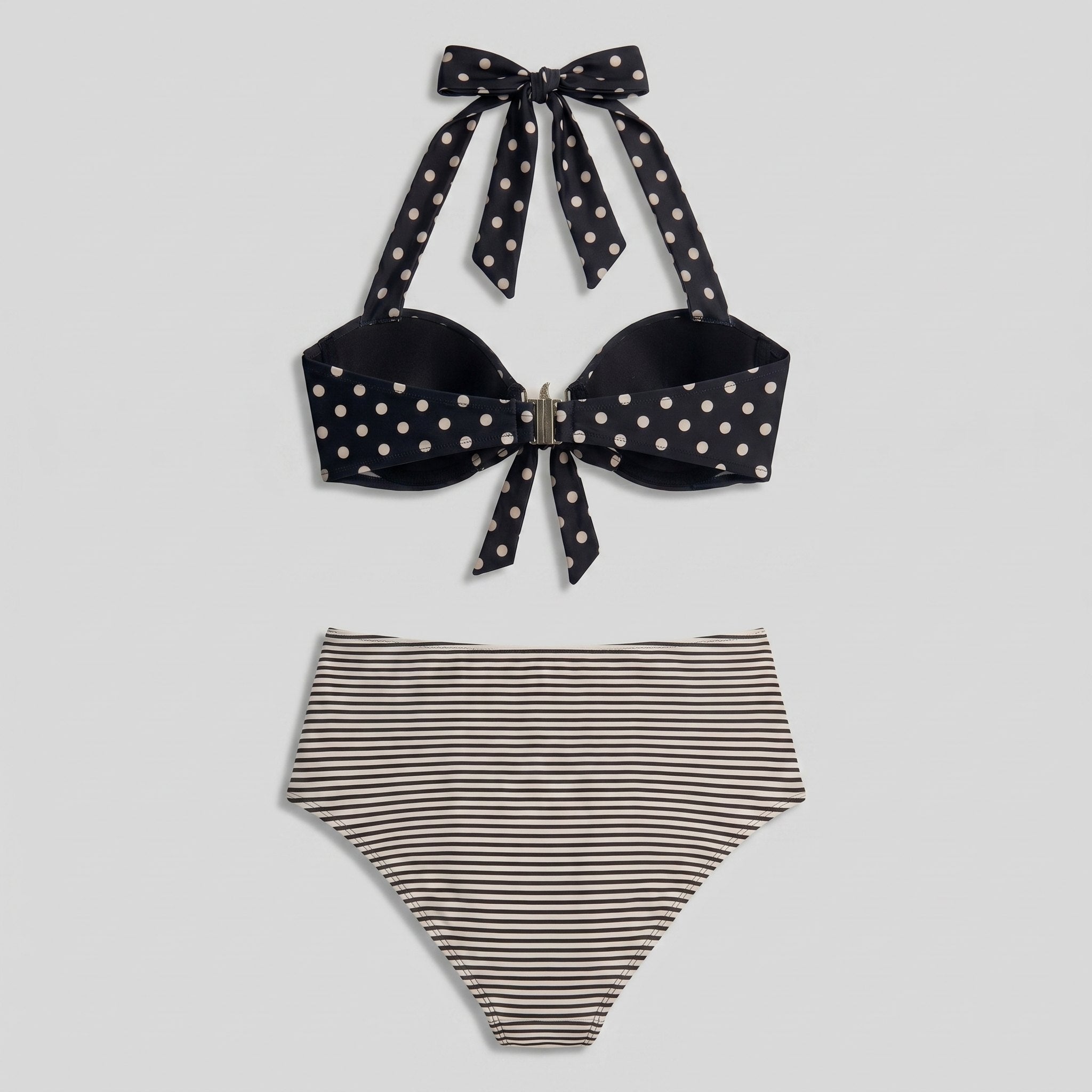 Sandy Starfish Bikini Set | Retro Polka Dot, High Stretch Womens Bikini Sets 1