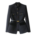 Sansa Woolen Office Jacket — Elegant Mid-Length Blazer for Women 0