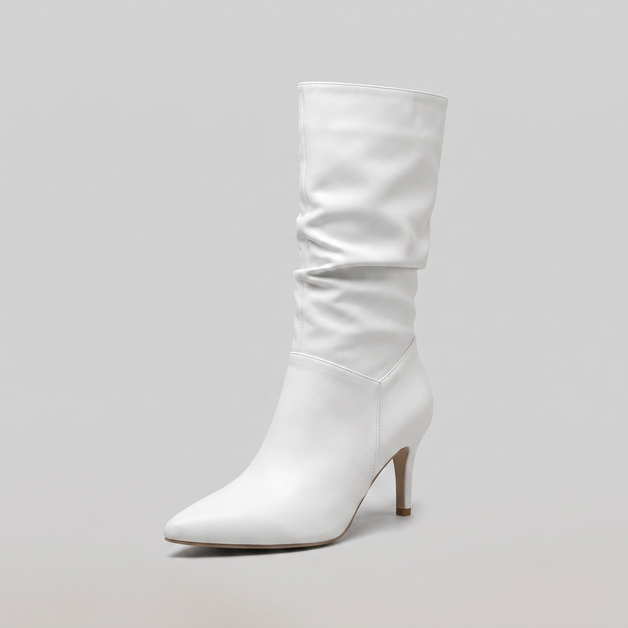 Sera vegan leather mid-calf boots with pointed toe 5