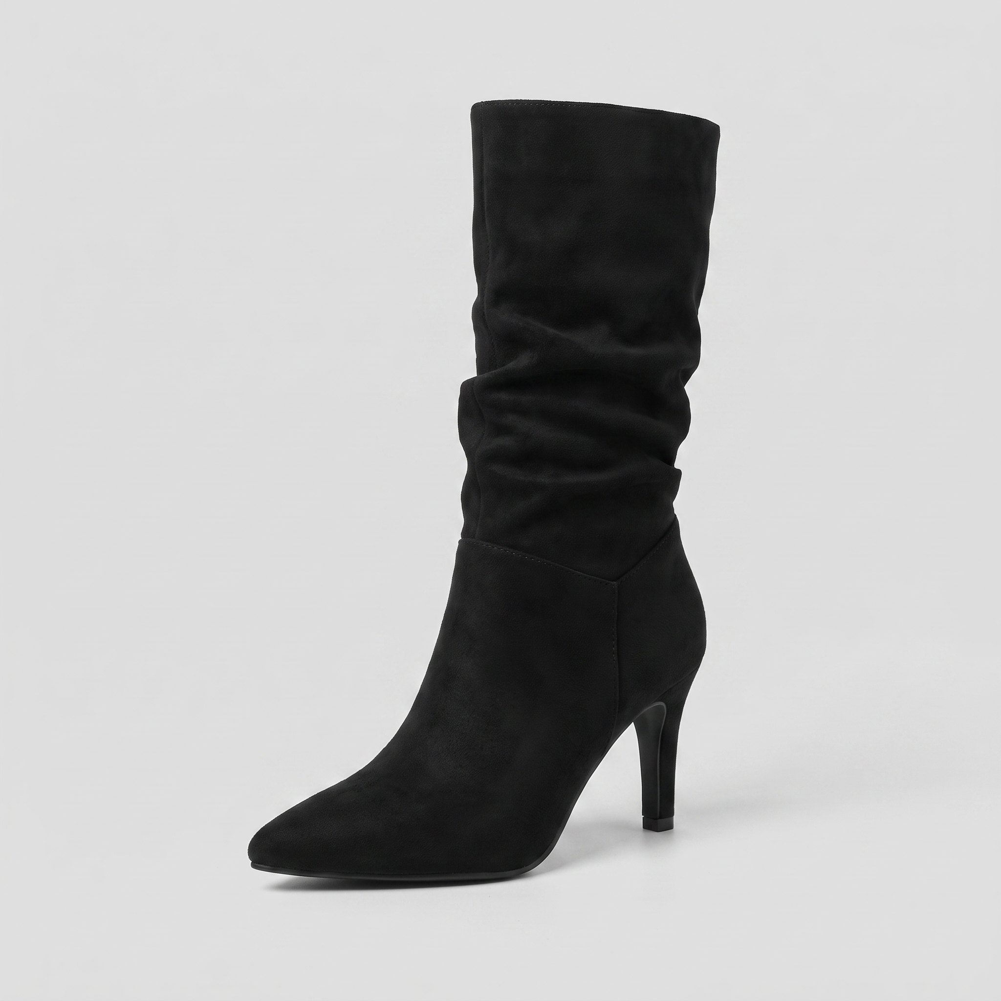 Sera vegan leather mid-calf boots with pointed toe 8