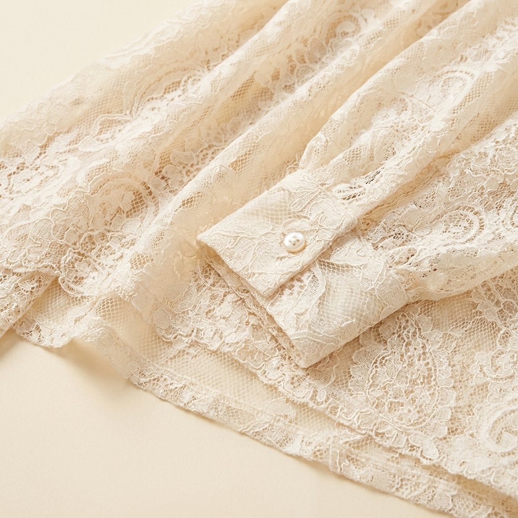 Sierra Lace Shirt | Women's Long Sleeve V Neck, Loose Fit 4