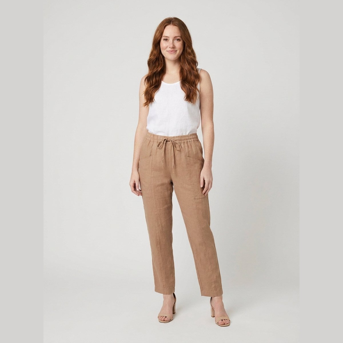 Sierra Linen Trousers | Relaxed Fit, Lightweight, Elastic Waist 0