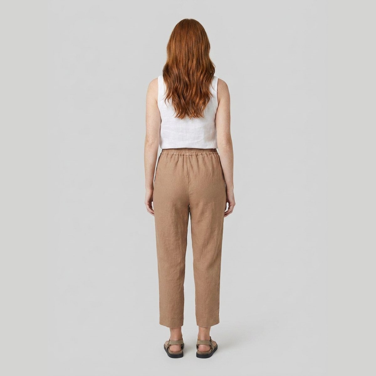 Sierra Linen Trousers | Relaxed Fit, Lightweight, Elastic Waist 2