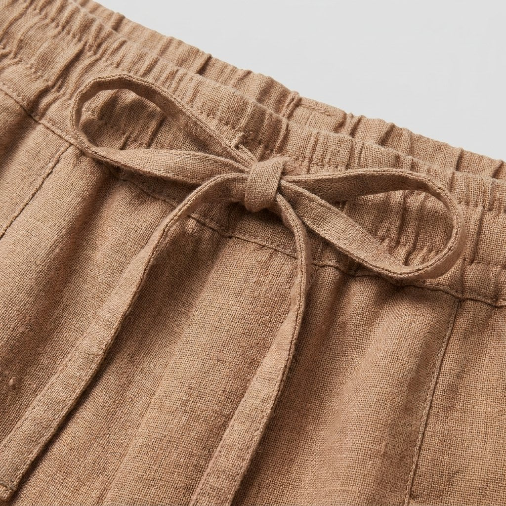 Sierra Linen Trousers | Relaxed Fit, Lightweight, Elastic Waist 4