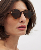 Sierra Santa Cruz Sunglasses | Translucent Amber Frame, Lightweight Design 1