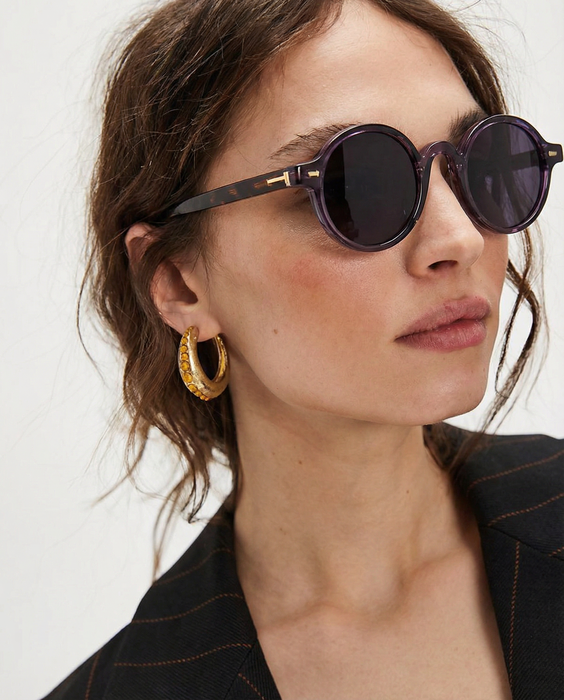 Sierra Santa Cruz Sunglasses | Translucent Amber Frame, Lightweight Design 11