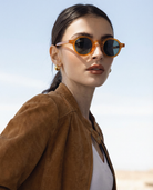 Sierra Santa Cruz Sunglasses | Translucent Amber Frame, Lightweight Design 3