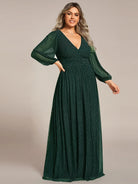 Sierra Sequin Gown | Empire Waist, Lantern Sleeve, Formal Dress for Wedding Guests 7
