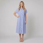 Sierra Shirt Dress | Soft Cotton Blend, Striped Design for Women 0