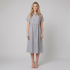 Sierra Shirt Dress | Soft Cotton Blend, Striped Design for Women 8