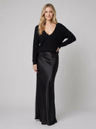 Sierra Women's Dress | Satin Midi with Matching Sweater 2
