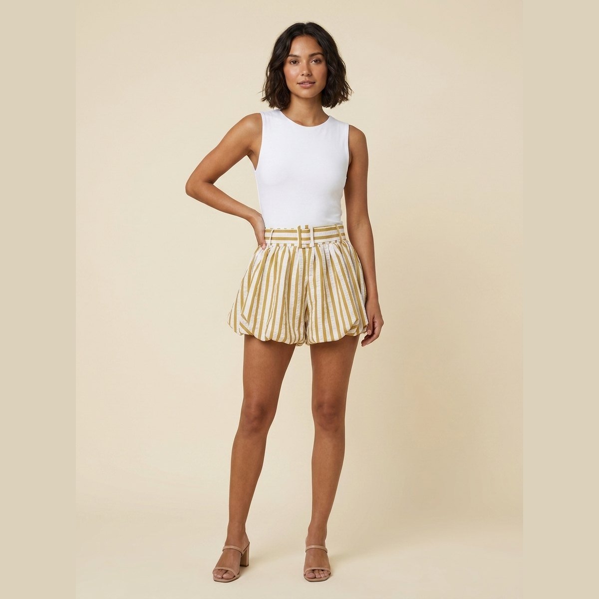 Sierra Womens Shorts | Soft, Breathable Fabric, Ruched Design 2