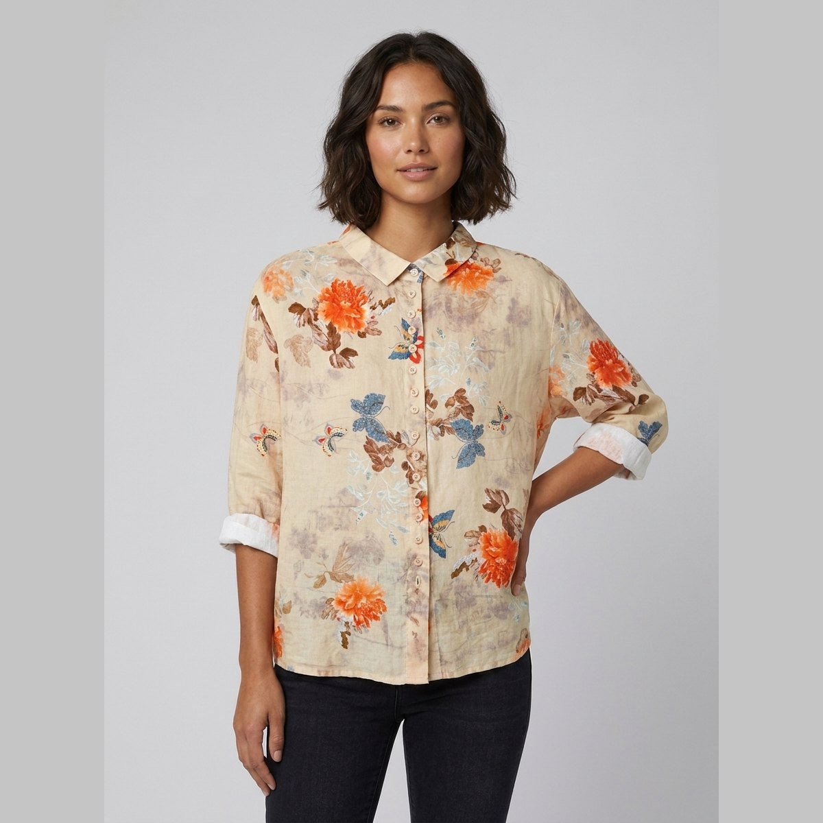 Sola Blouse | Cotton, Peter Pan Collar, Loose Fit 0