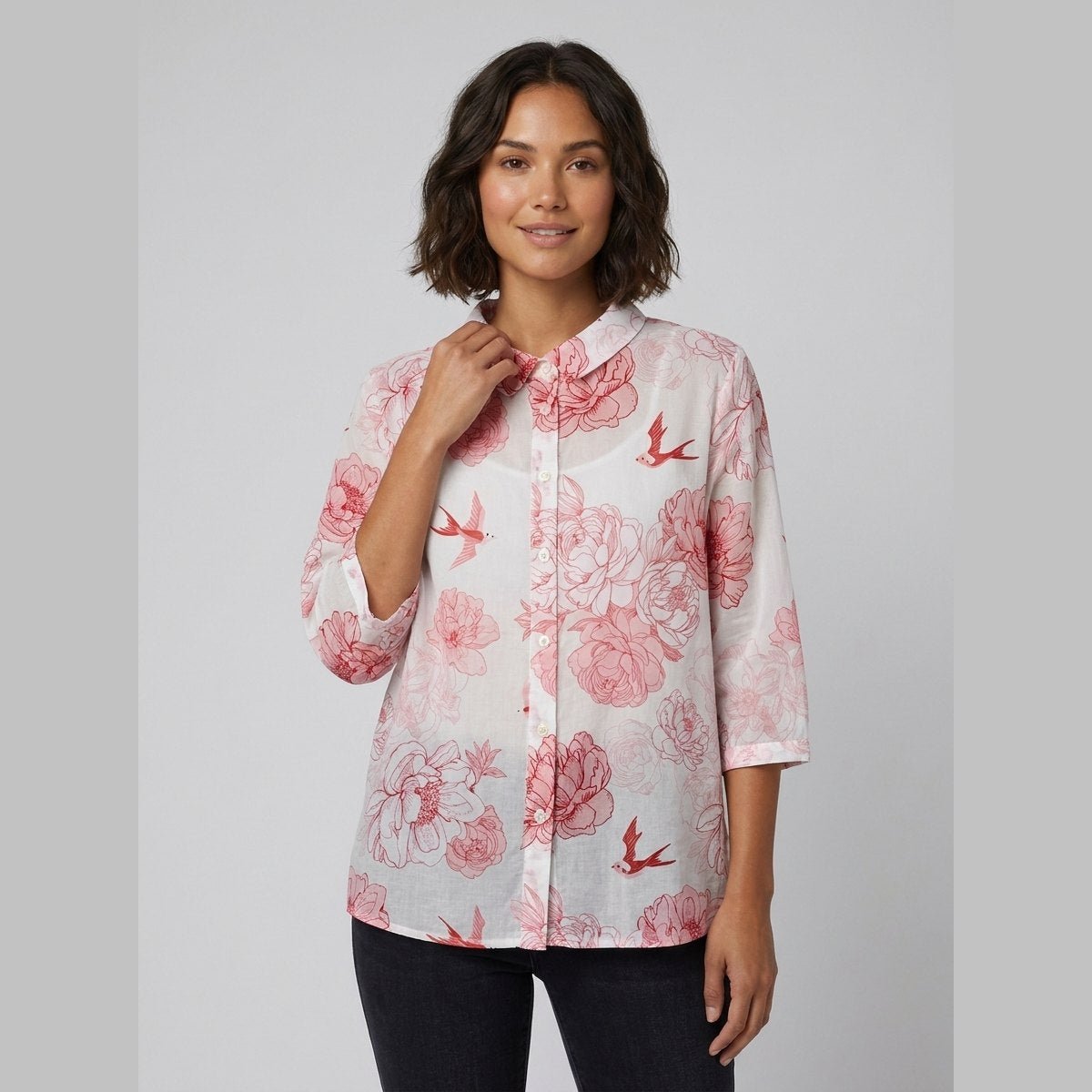 Sola Blouse | Cotton, Peter Pan Collar, Loose Fit 2