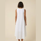 Talia Maxi Dress | Lightweight Linen, Asymmetrical Hem, Relaxed Fit 2