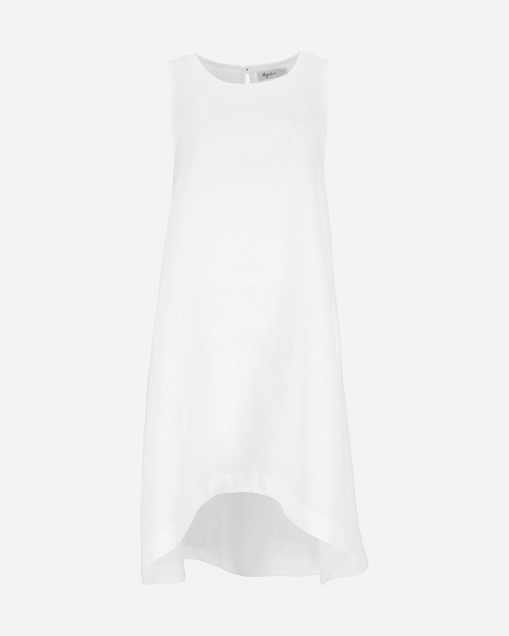 Talia Maxi Dress | Lightweight Linen, Asymmetrical Hem, Relaxed Fit 3