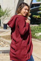 Talia Teddy Jacket | Hooded, Lightweight, Ribbed Cuffs 7