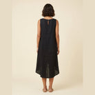 Talia Women's Dress | Lightweight Linen, Asymmetrical Hem, Relaxed Fit 2