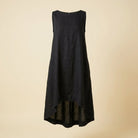 Talia Women's Dress | Lightweight Linen, Asymmetrical Hem, Relaxed Fit 3