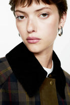 Tessa Plaid Jacket | Fully Lined, Contrast Collar, Straight-Cut 1