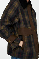 Tessa Plaid Jacket | Fully Lined, Contrast Collar, Straight-Cut 4