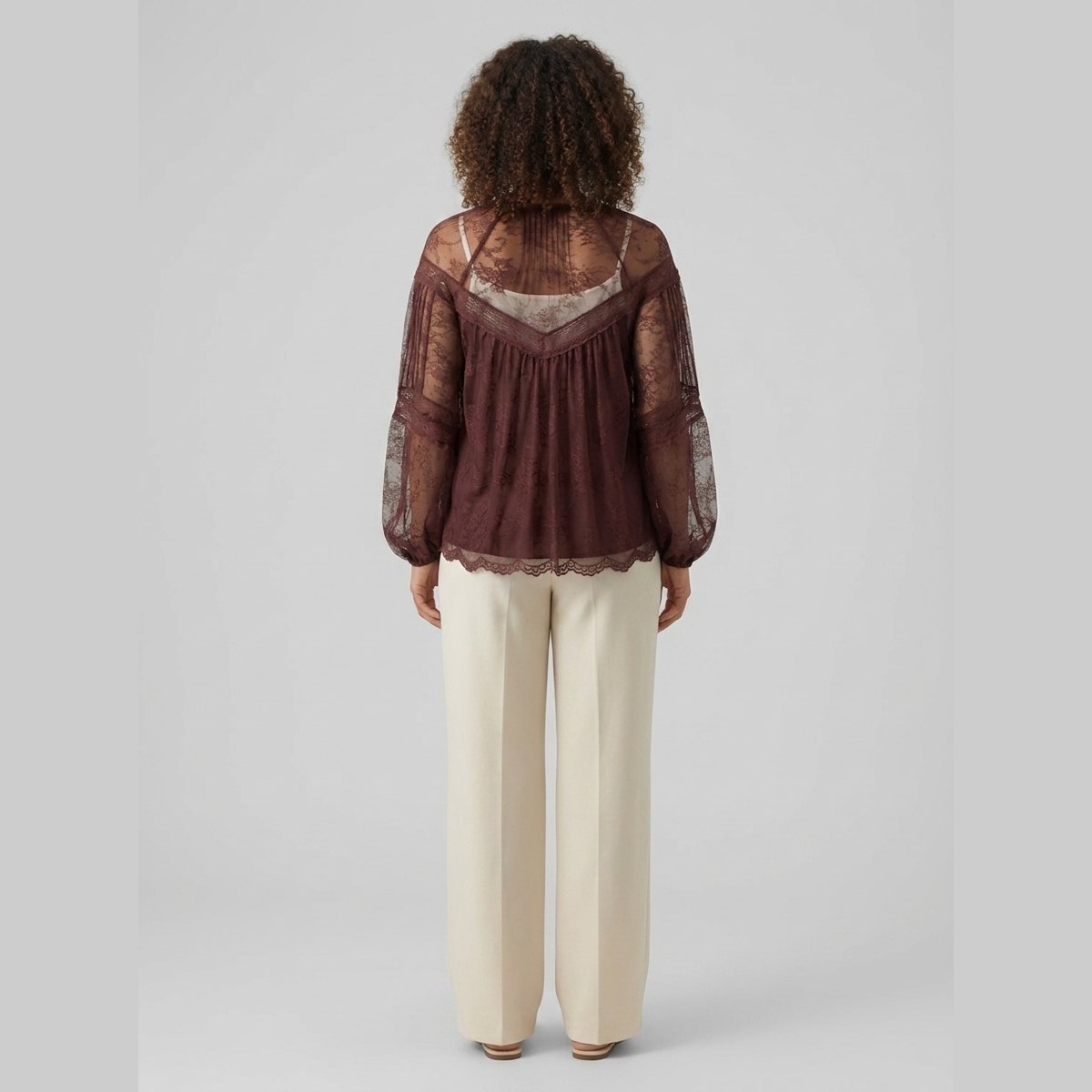 Tiana Lace Blouse | Long Sleeve, Adjustable Slip, Recycled Nylon 3