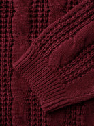 Tula Cable-Knit Pullover | Turtleneck, Curved Hem, Extended Sizes 5
