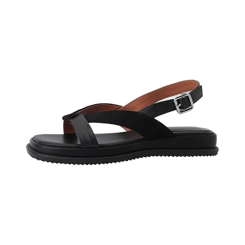 Vela Cross-Strap Sandal | Genuine Leather, Lightweight Design 0