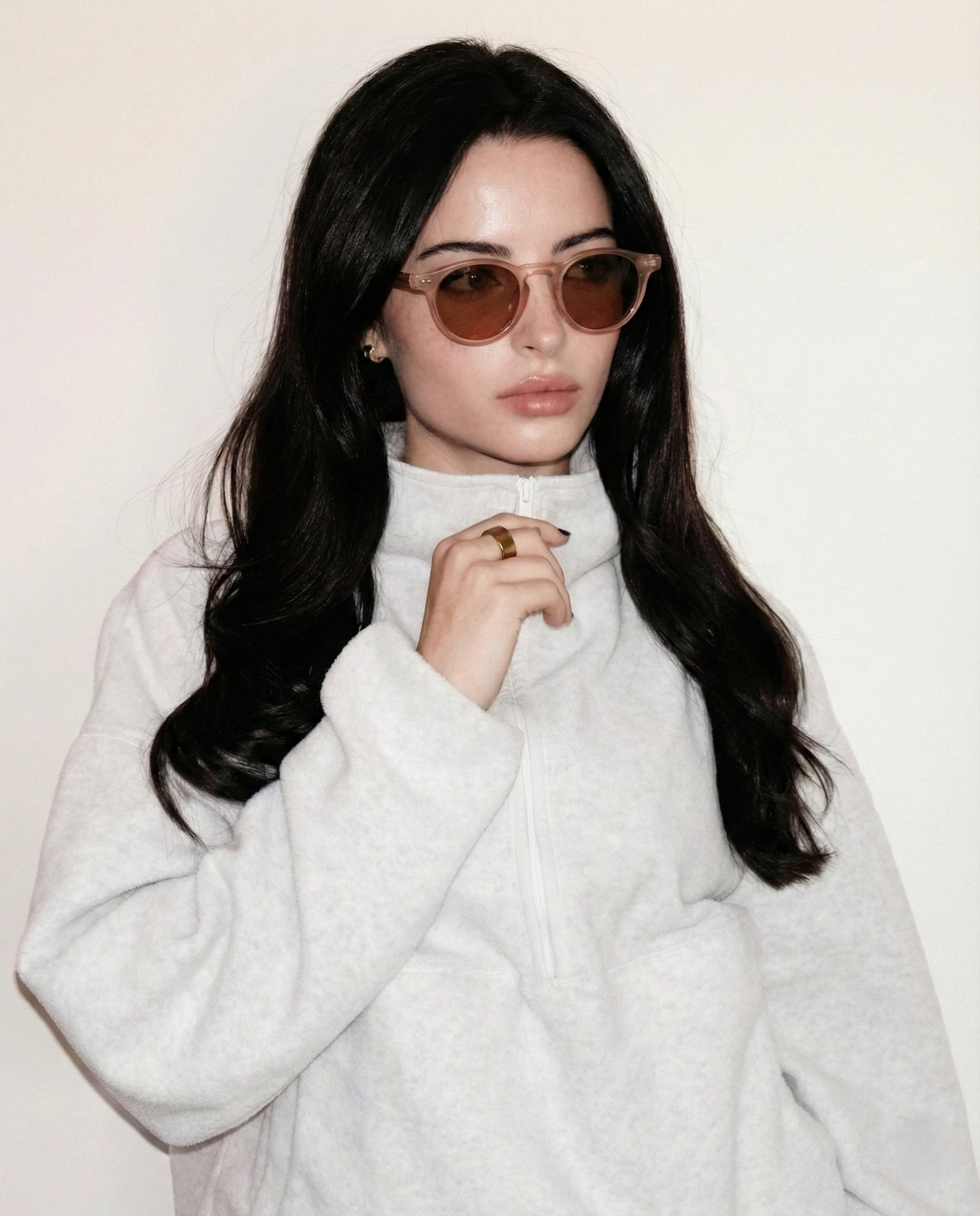 Vera Heart Sunglasses | Cream Tortoise Frame, UV400 Protection 1