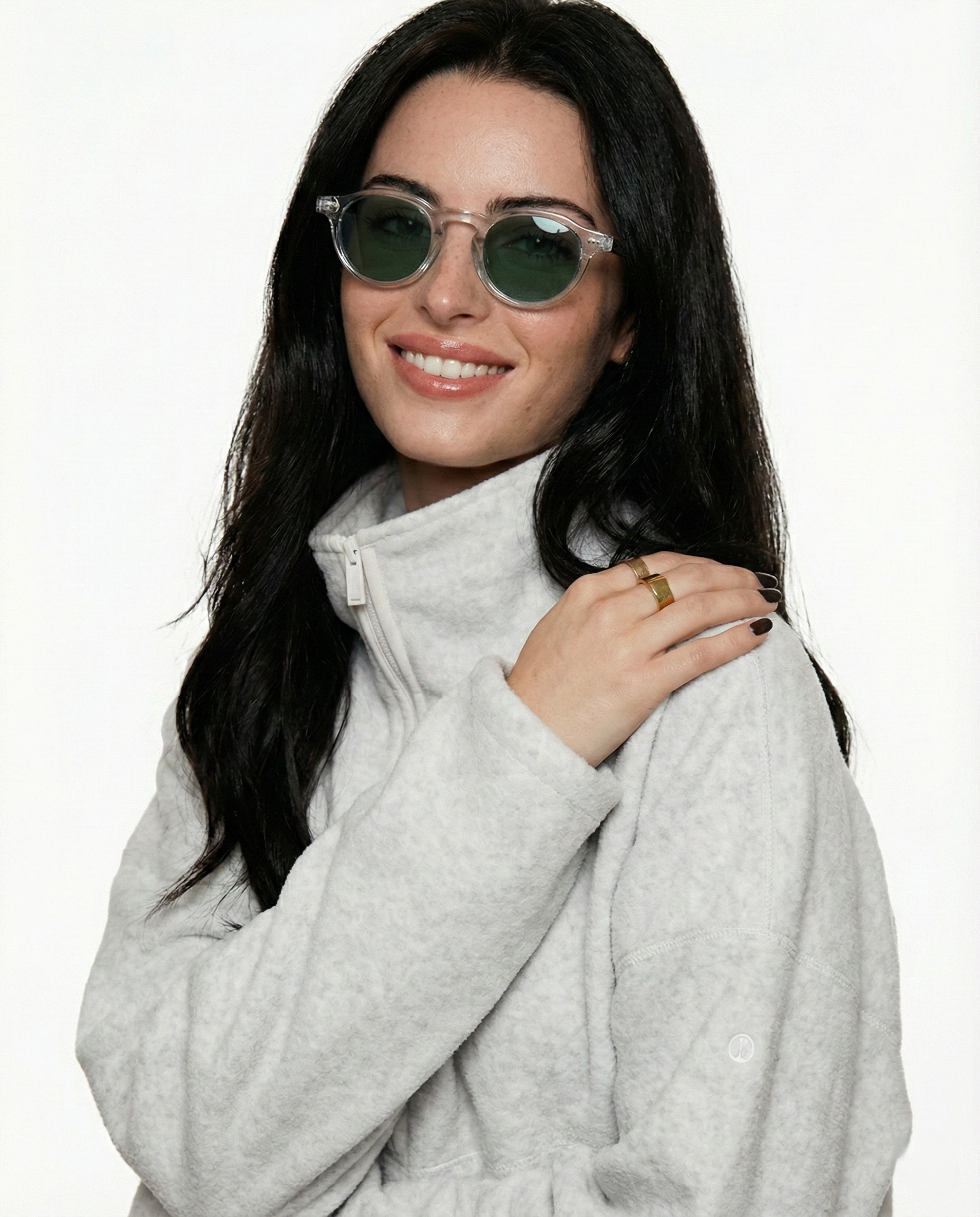 Vera Heart Sunglasses | Cream Tortoise Frame, UV400 Protection 3