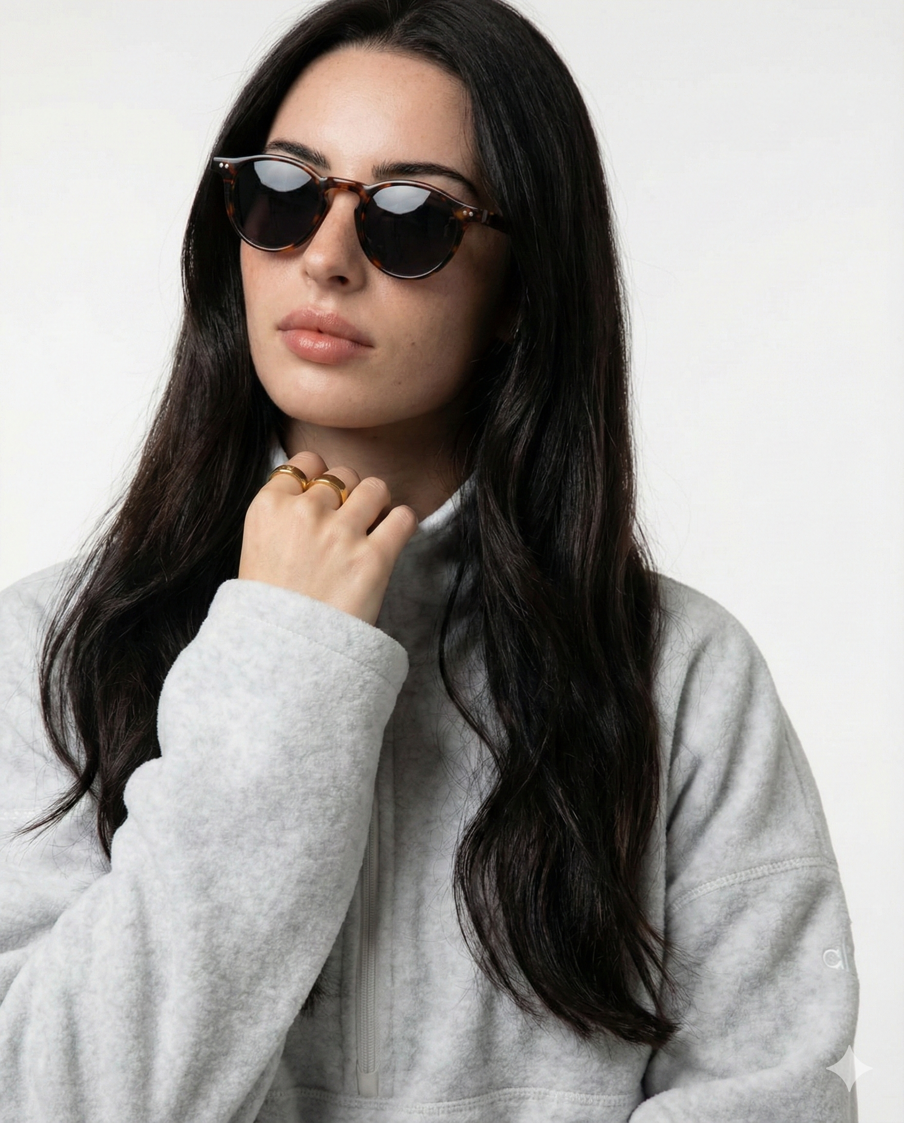 Vera Heart Sunglasses | Cream Tortoise Frame, UV400 Protection 4
