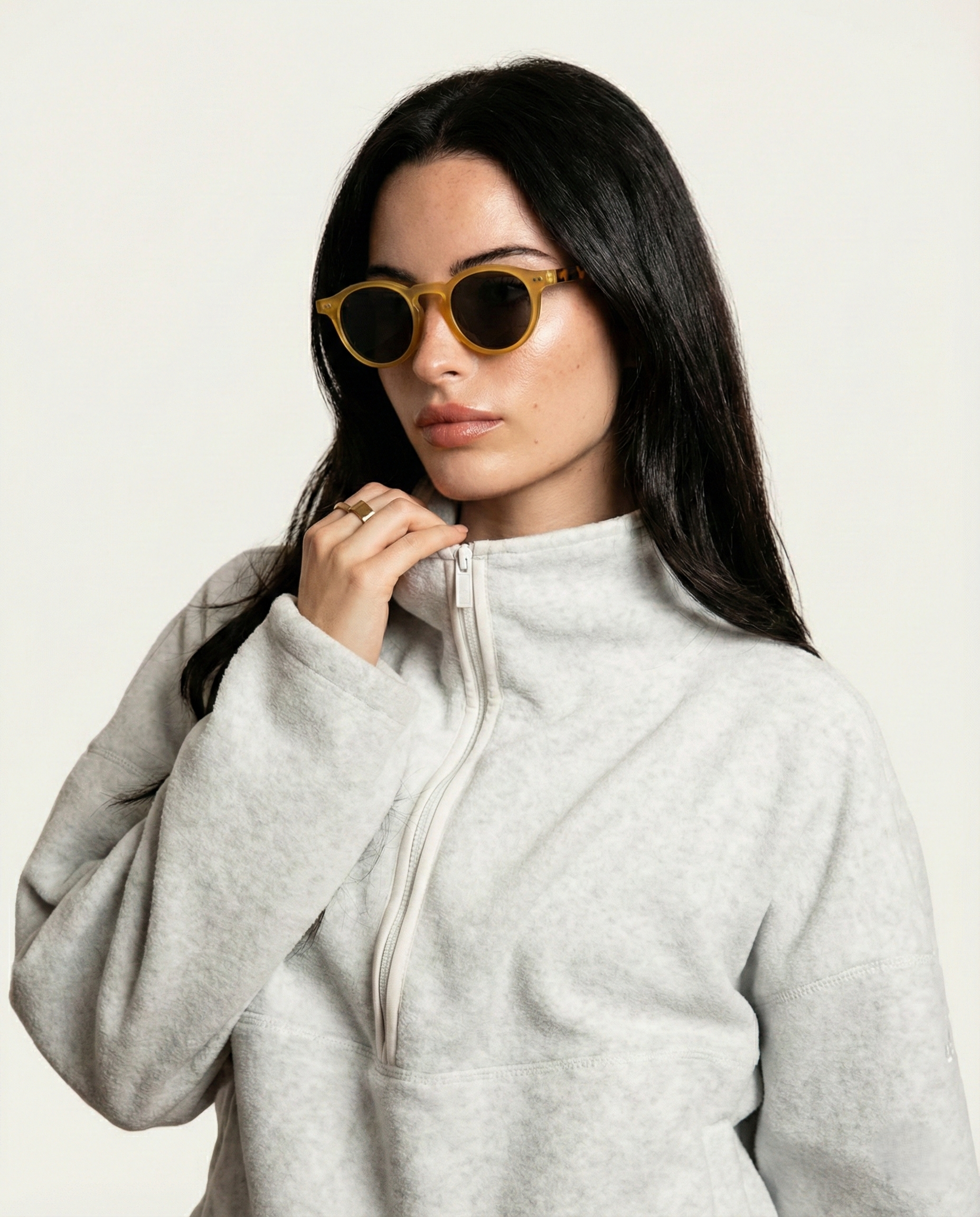 Vera Heart Sunglasses | Cream Tortoise Frame, UV400 Protection 6
