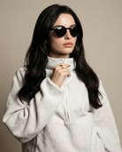 Vera Heart Sunglasses | Cream Tortoise Frame, UV400 Protection 9