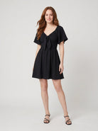 Vera Mini Dress | V Neck, Bow Tie Detail, Summer Ready 1