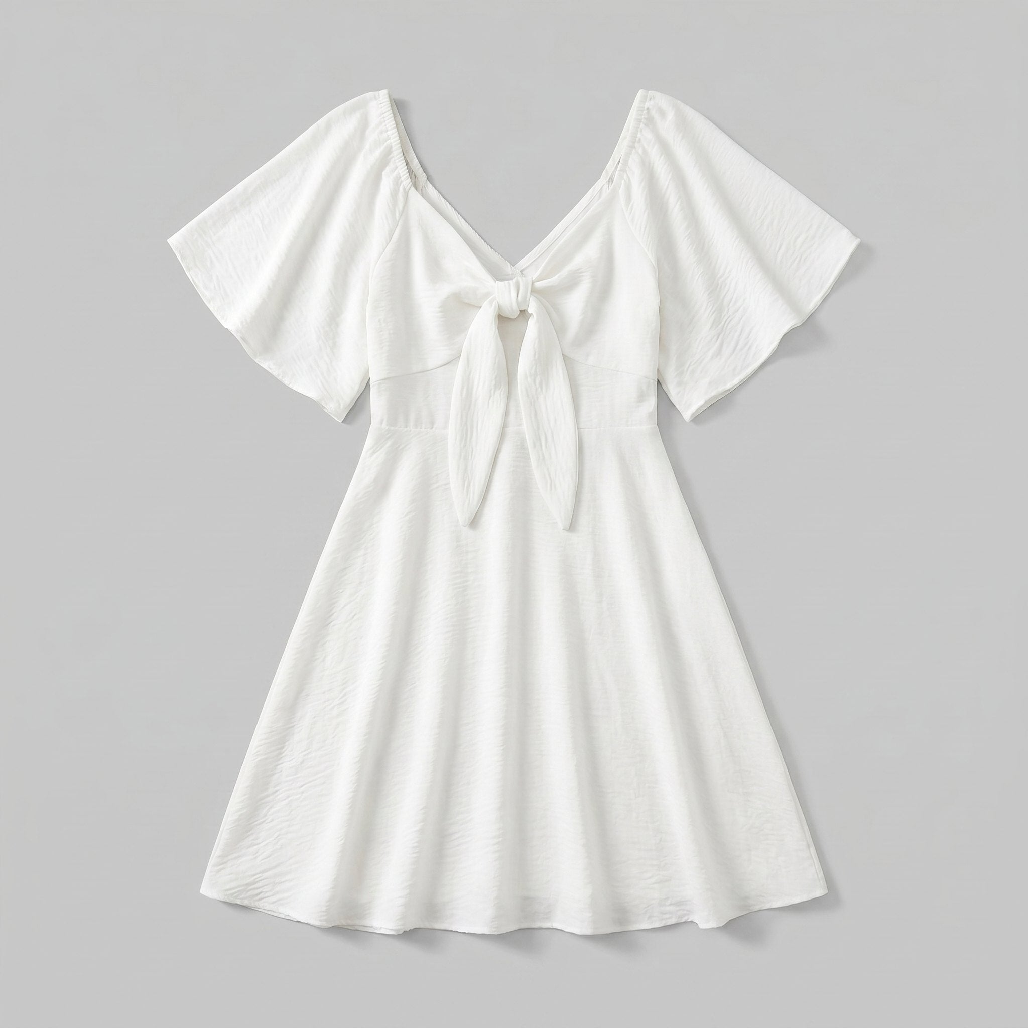 Vera Mini Dress | V Neck, Bow Tie Detail, Summer Ready 5